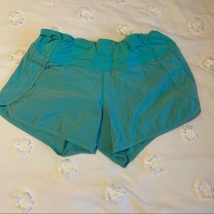 Lululemon Turquoise Speed Up Shorts 6